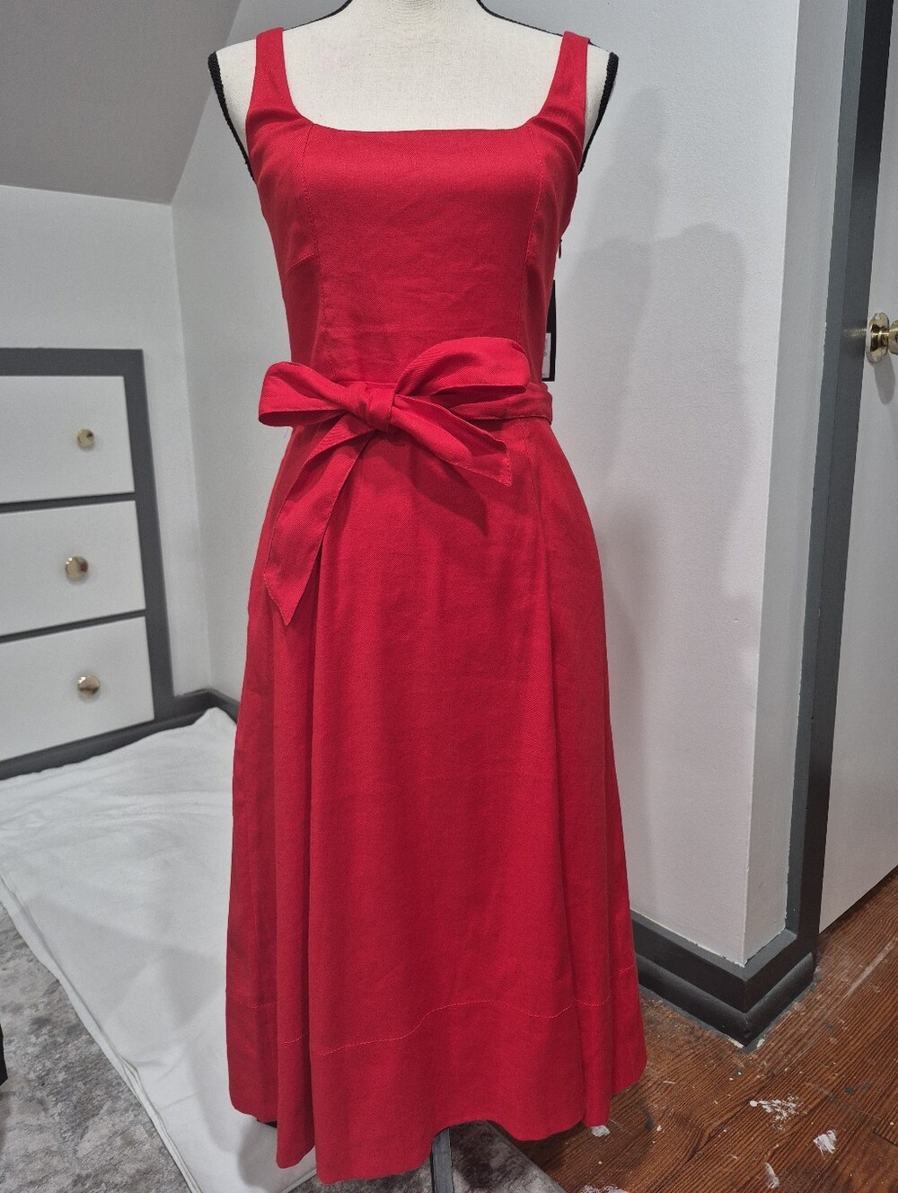 NWT Banana Republic Linen Blend Midi Dress